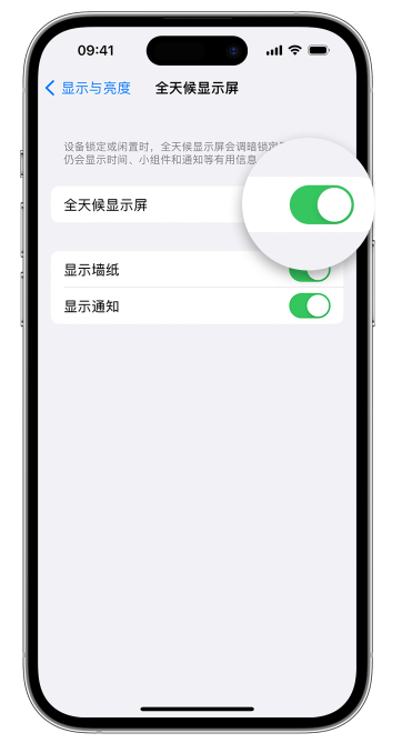 唐山苹果14维修店分享如何自定义 iPhone 14 Pro 常亮显示屏 