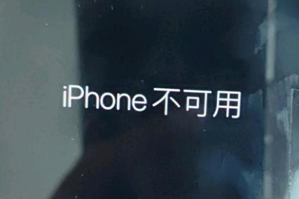 唐山苹果服务网点分享锁屏界面显示“iPhone 不可用”如何解决 