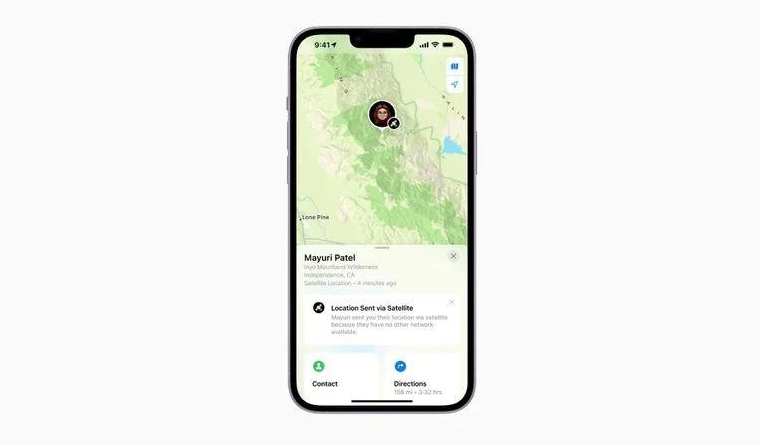 唐山苹果14维修分享iPhone14系列中 FindMy功能通过卫星分享位置方法教程 